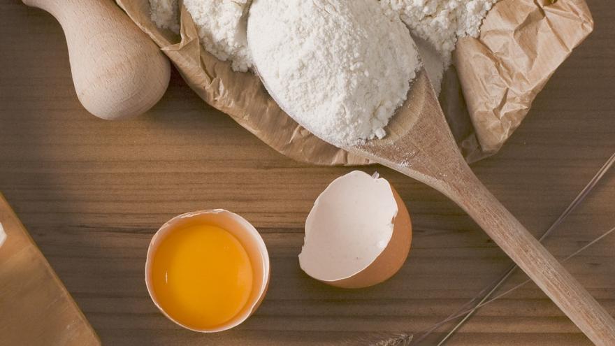 Eier aufgeschlagen