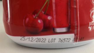 Erfrischungsgetränk mit Mindesthaltbarkeitsdatum